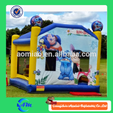 Air bouncer inflatable trampoline baby bouncer with mosquito net for sale